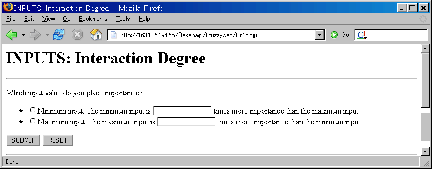 Comparison with maximum input value and minimum input value